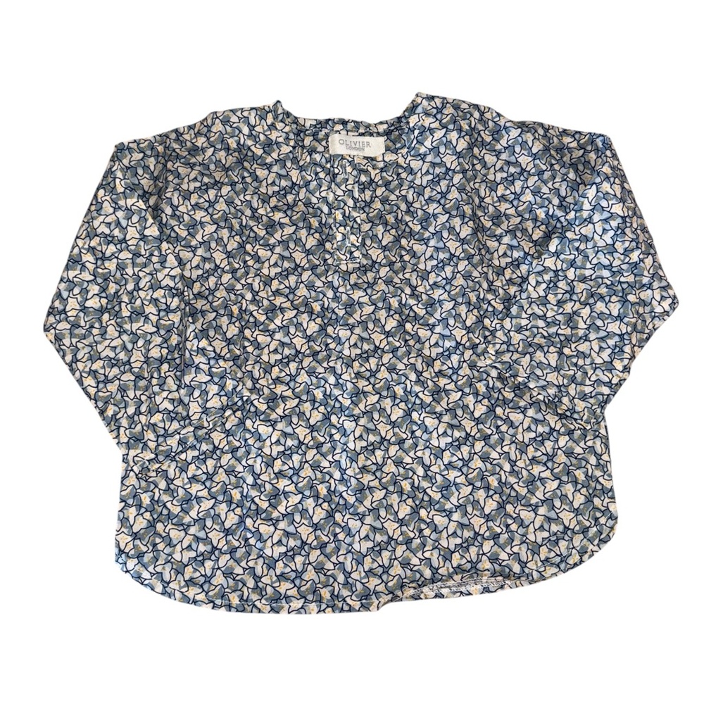 Olivier London Floral Blouse Blue Size 1-2 Years